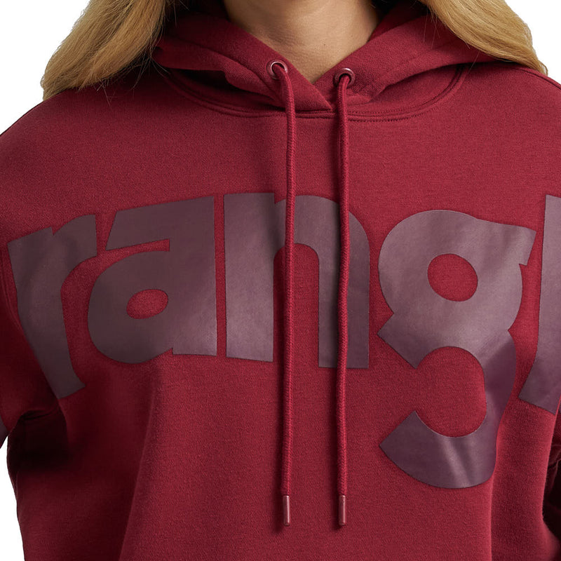 Wrangler Women's Retro Punchy Burgundy Hoodie