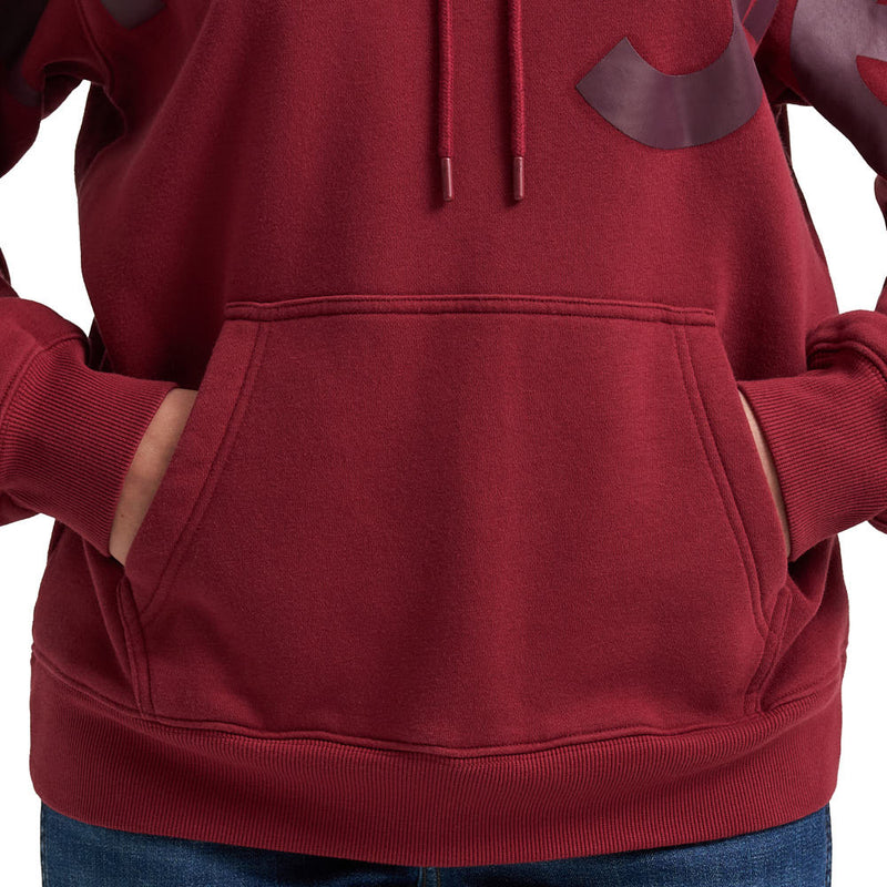 Wrangler Women's Retro Punchy Burgundy Hoodie