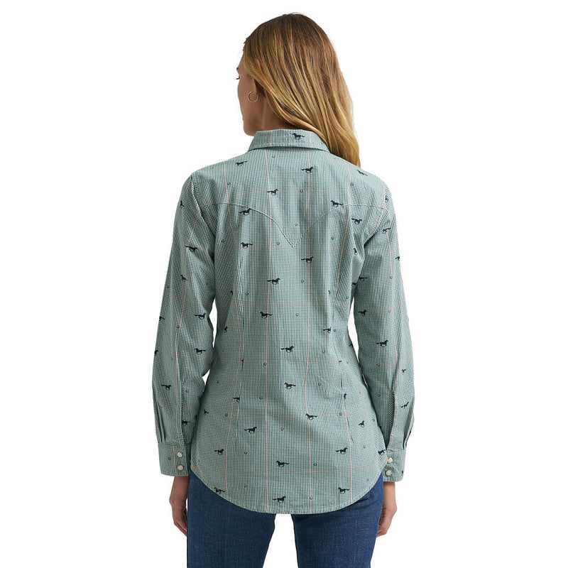 Wrangler Women's Green Horse Shirt