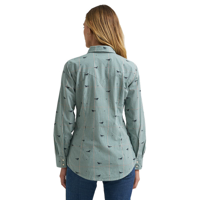Wrangler Women's Green Horse Shirt