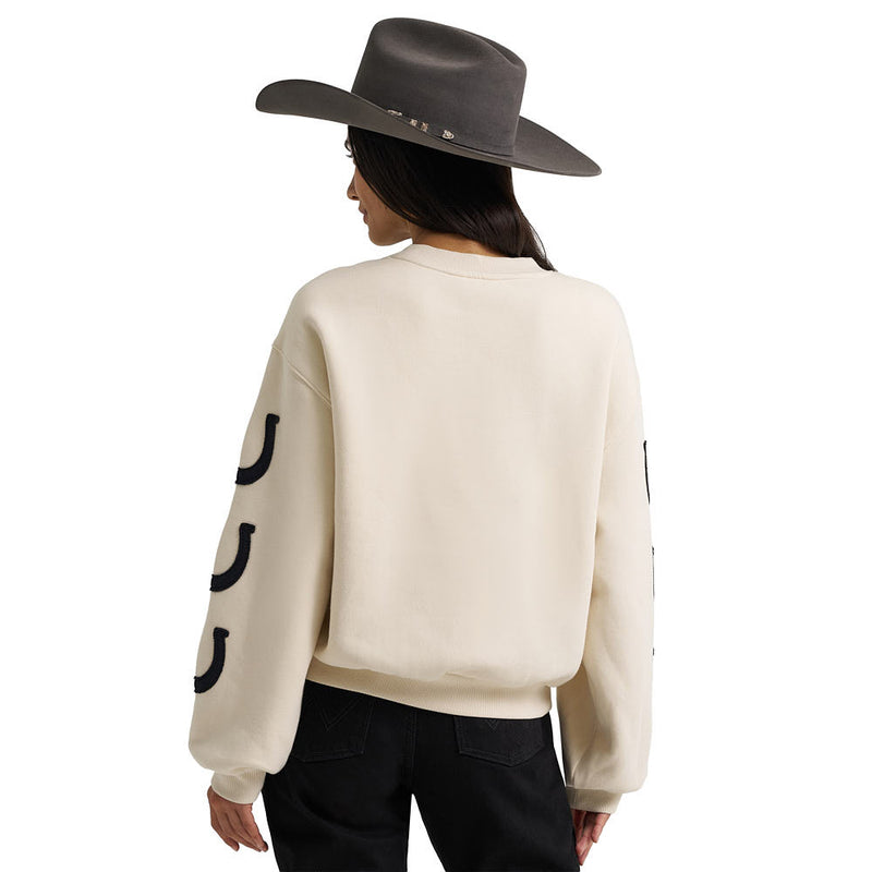 Wrangler Women's Vintage White Logo Sweatshirt