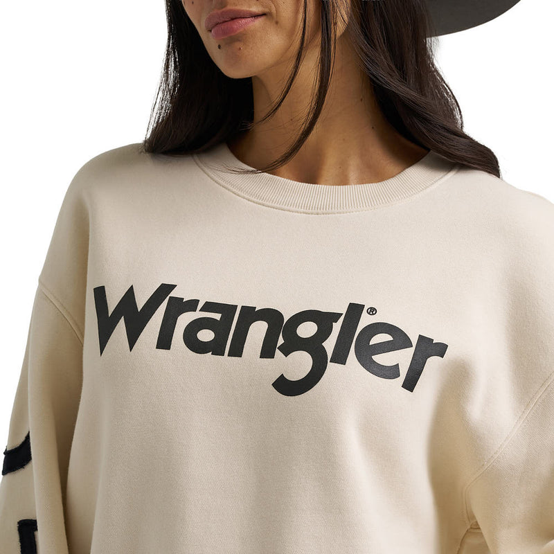 Wrangler Women's Vintage White Logo Sweatshirt