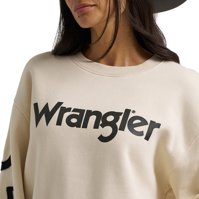 Wrangler Women's Vintage White Logo Sweatshirt