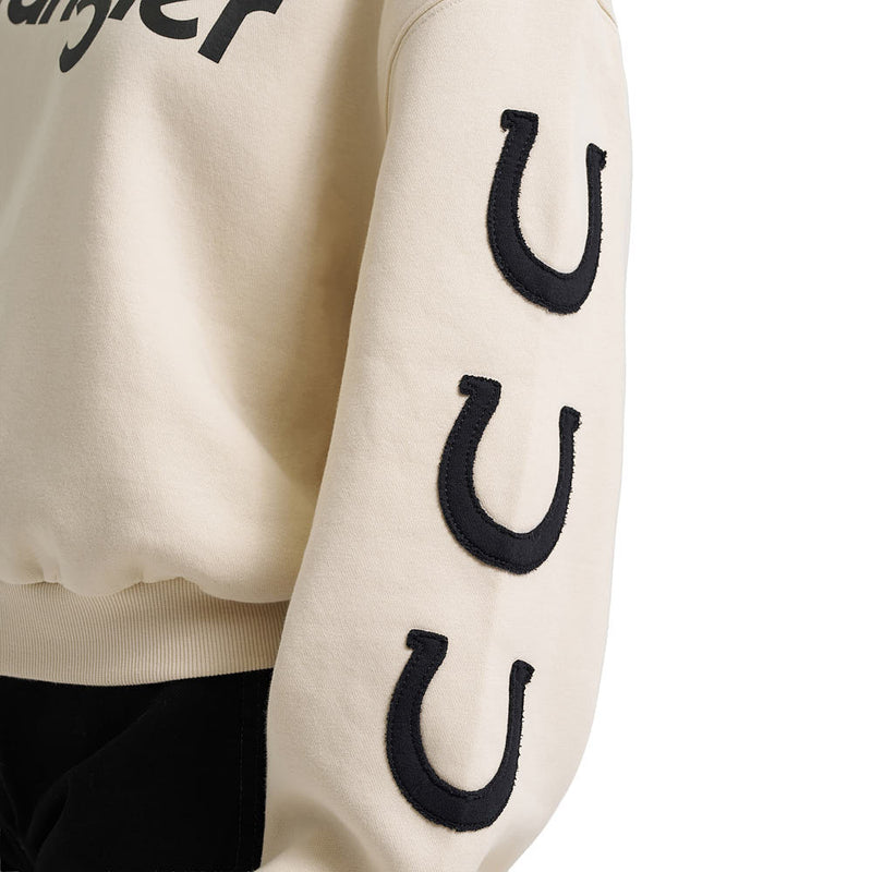 Wrangler Women's Vintage White Logo Sweatshirt