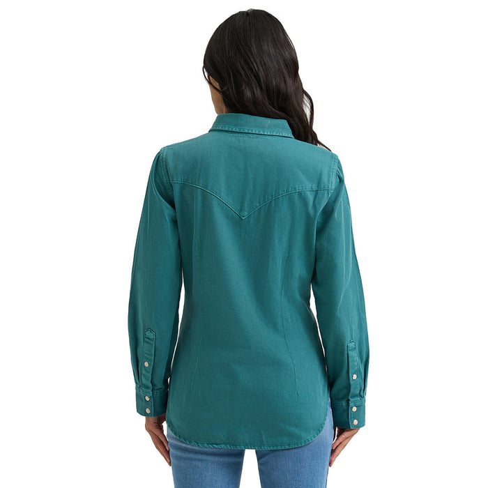 Wrangler Women's Turquoise Vintage Shirt