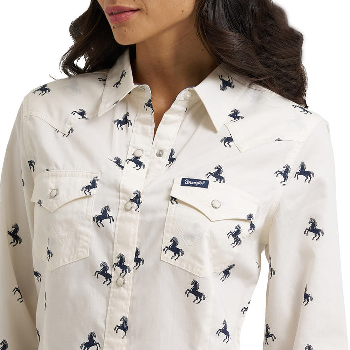 Wrangler Women's Horse Print Shirt