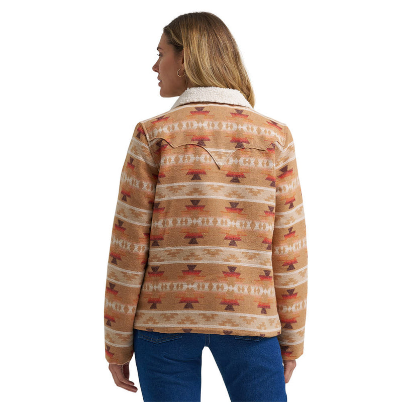 Wrangler Women's Tan Jacquard Coat