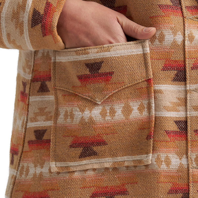 Wrangler Women's Tan Jacquard Coat