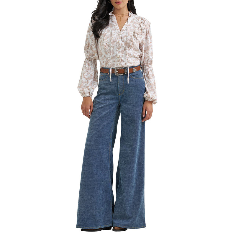 Wrangler Women's Lainey Wilson Cheeky Wide Leg Jean