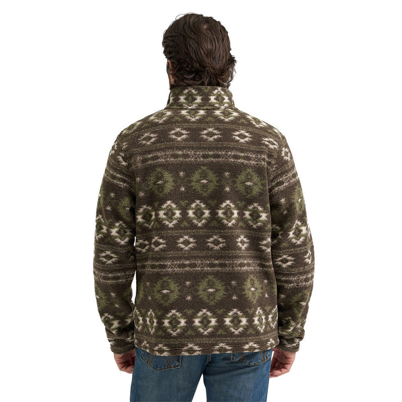Wrangler Men's Black Olive Hay Way Pullover