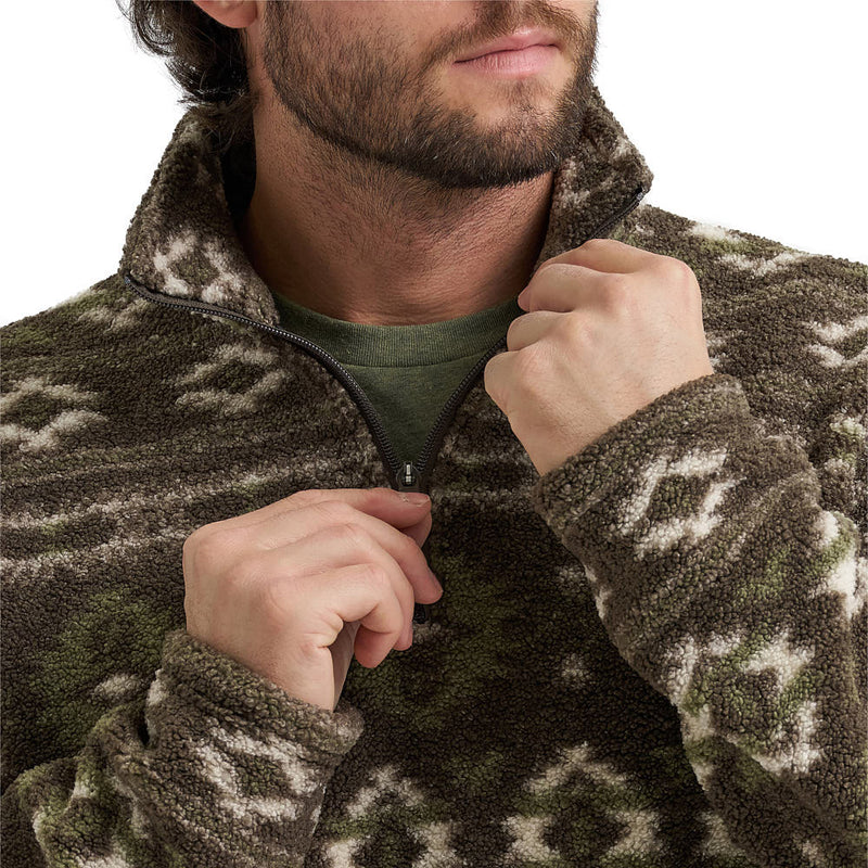 Wrangler Men's Black Olive Hay Way Pullover