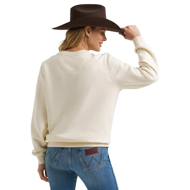 Wrangler Women's White Rodeo Event Sweatshirt