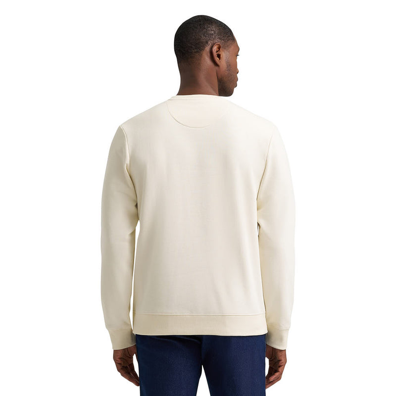 Wrangler Men's White Logo Fleece Pullover