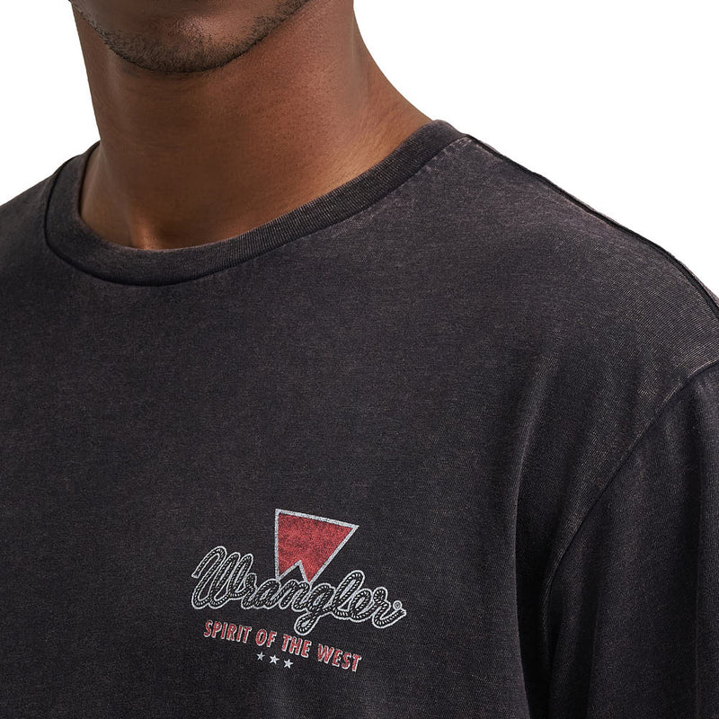 Wrangler Men's Black Spirit Of The West Tee Shirt
