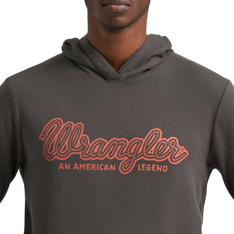 Wrangler Men's Dark Shadow Logo Hoodie