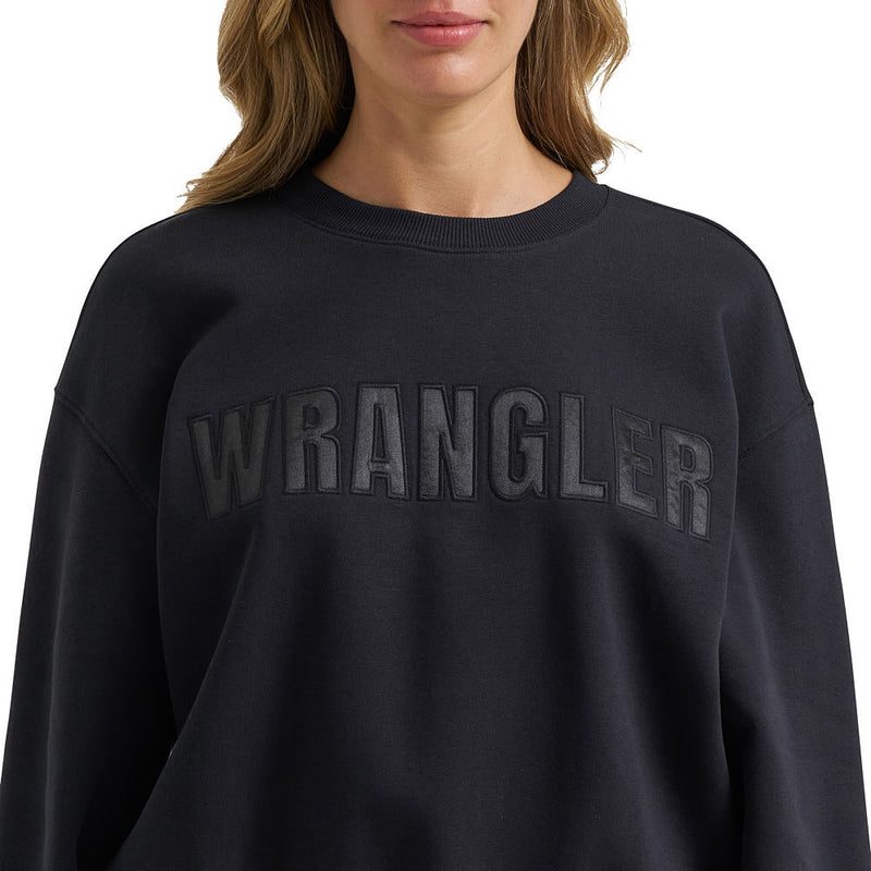 Wrangler Women's Black Beauty Logo Sweatshirt