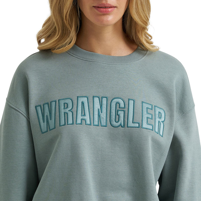 Wrangler Women's Stormy Sea Logo Sweatshirt