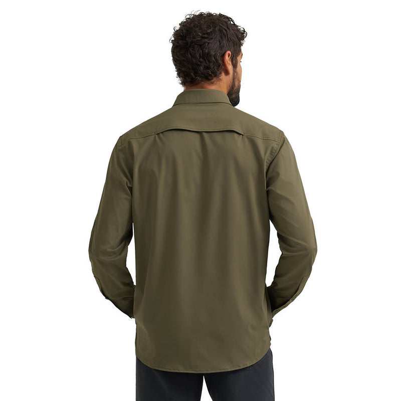 Wrangler Men's Olive Nights Live In Long Sleeve Shirt