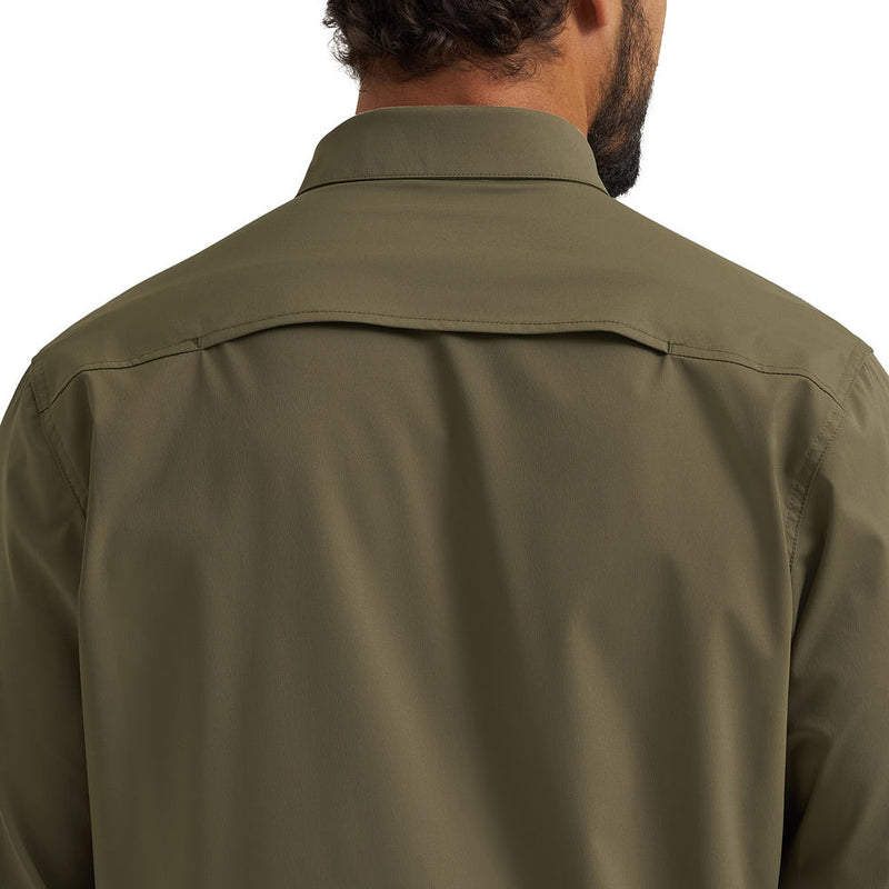 Wrangler Men's Olive Nights Live In Long Sleeve Shirt