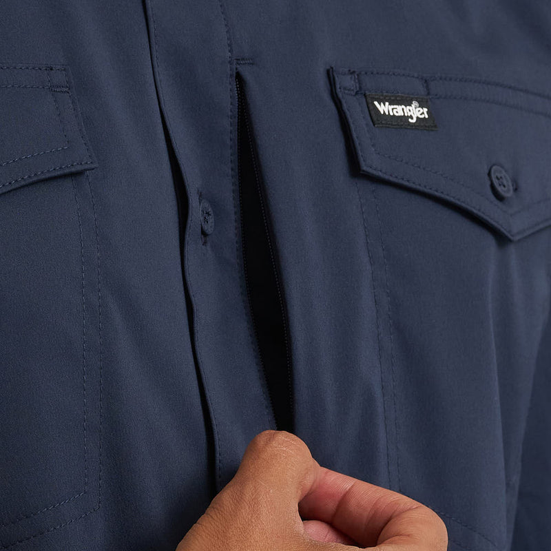 Wrangler Men's Dark Sapphire Live In Long Shirt