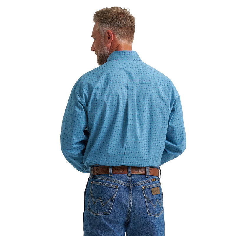 Wrangler George Strait Multi Blue Print Shirt