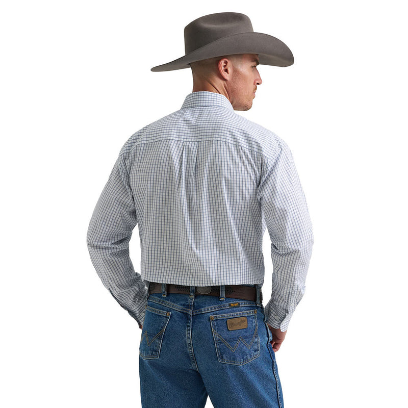 Wrangler George Strait Blue & White Check Shirt