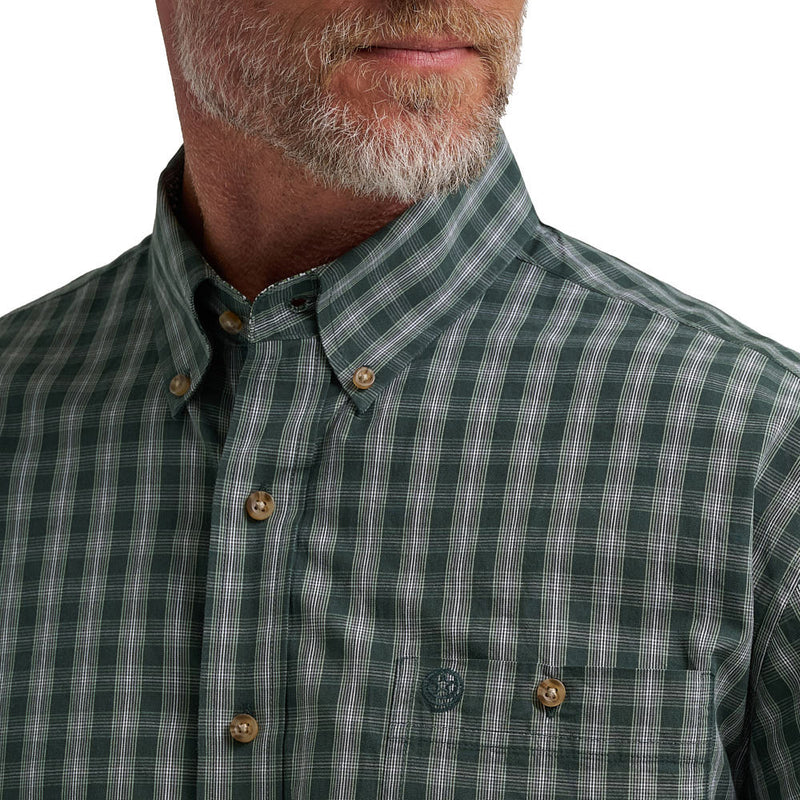 Wrangler George Strait Green Plaid Shirt