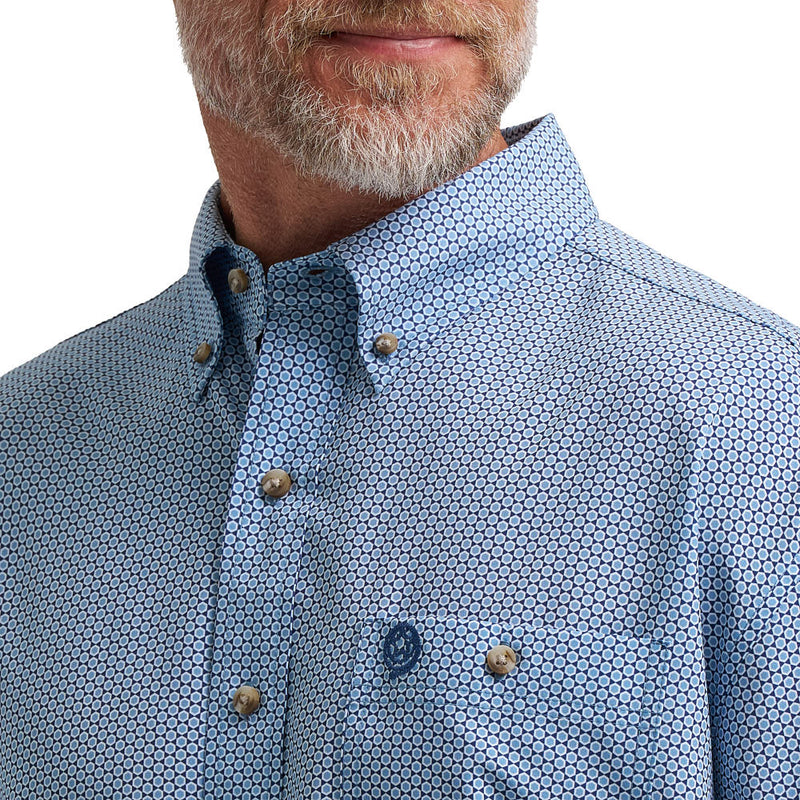 Wrangler George Strait Blue Print Shirt