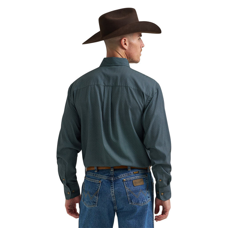 Wrangler George Strait Green Print Shirt