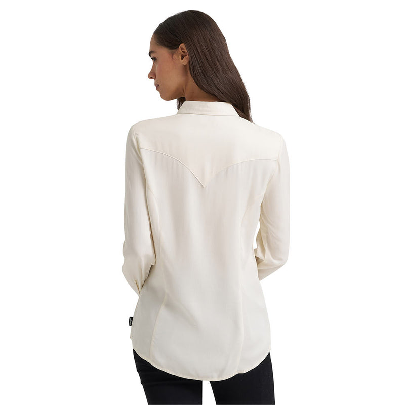 Wrangler Women's White Western Blouse