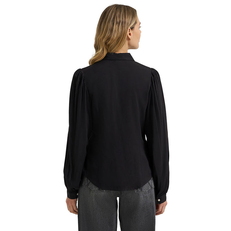 Wrangler Women's Black Western Blouse