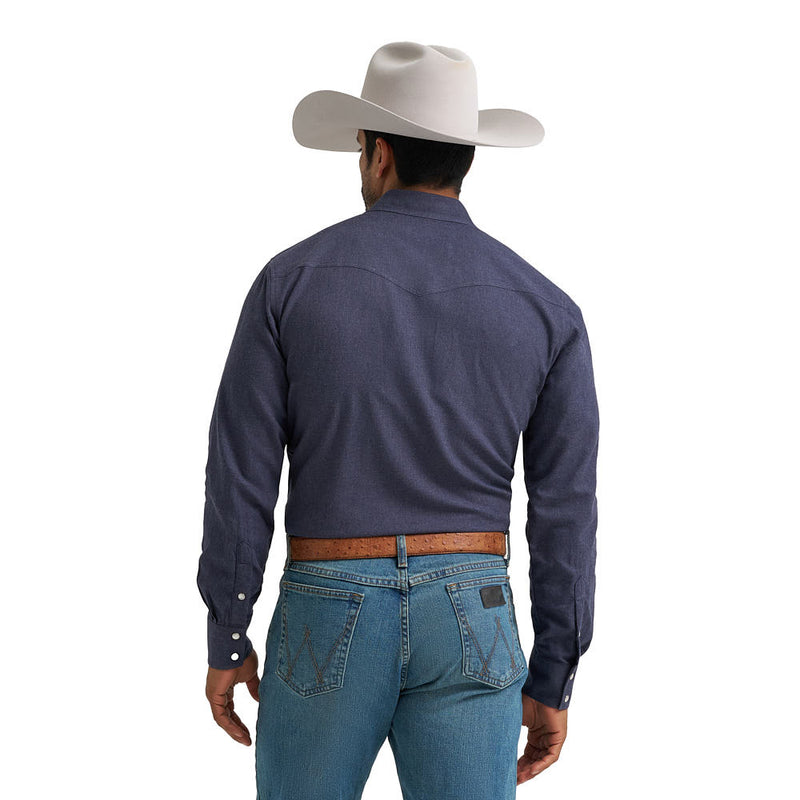 Wrangler Cody Johnson Navy Solid Shirt