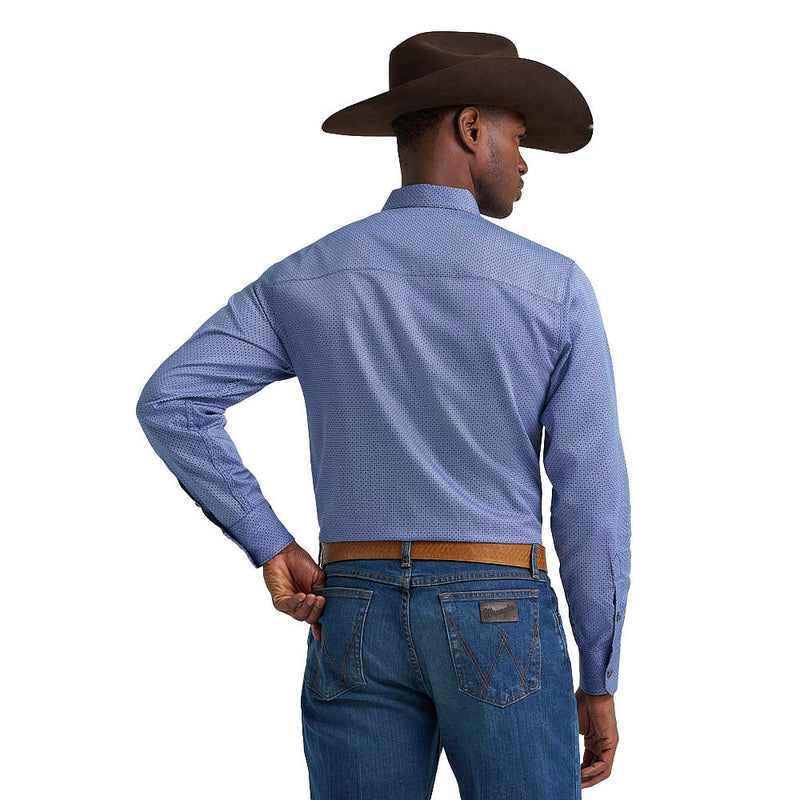 Wrangler Cody Johnson Blue Print Shirt