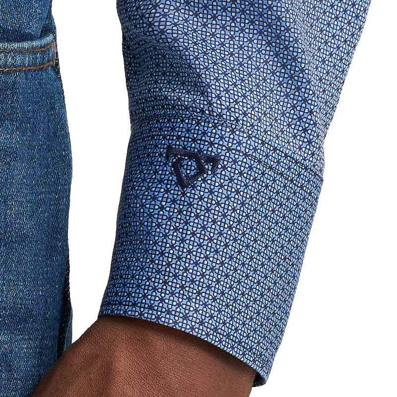 Wrangler Cody Johnson Blue Print Shirt