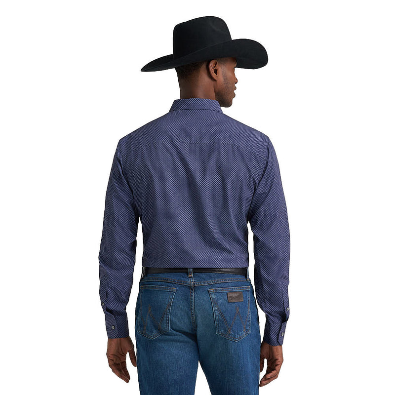 Wrangler Cody Johnson Navy Print Shirt