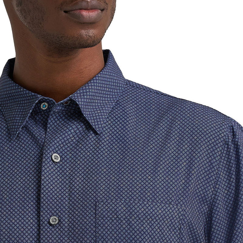 Wrangler Cody Johnson Navy Print Shirt