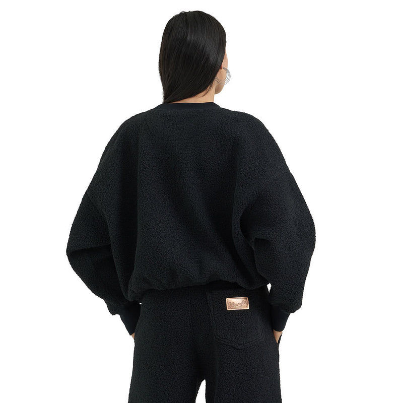 Wrangler Lainey Wilson Black Sherpa Sweatshirt