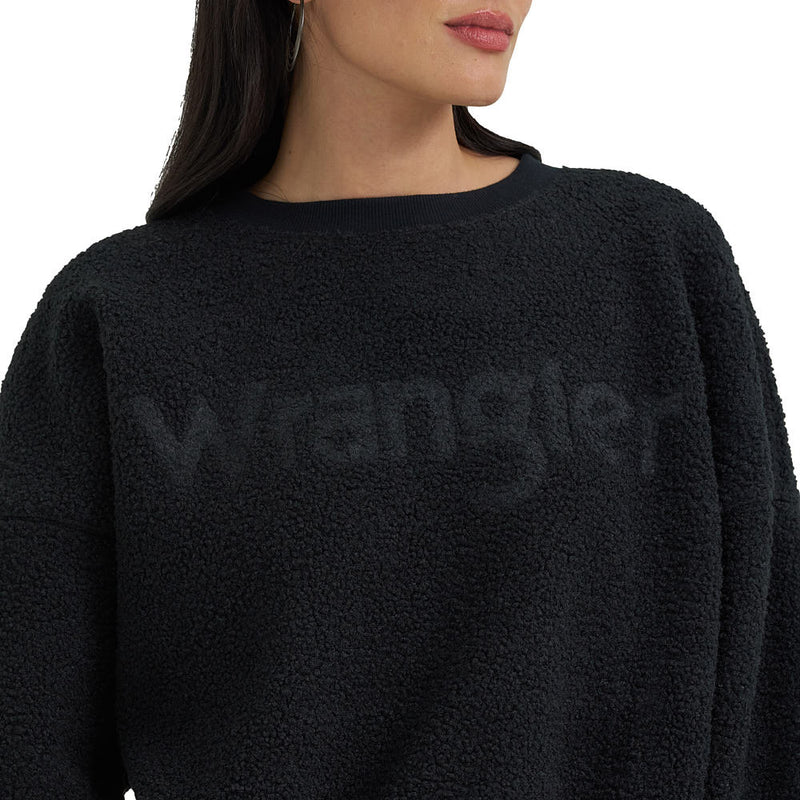 Wrangler Lainey Wilson Black Sherpa Sweatshirt