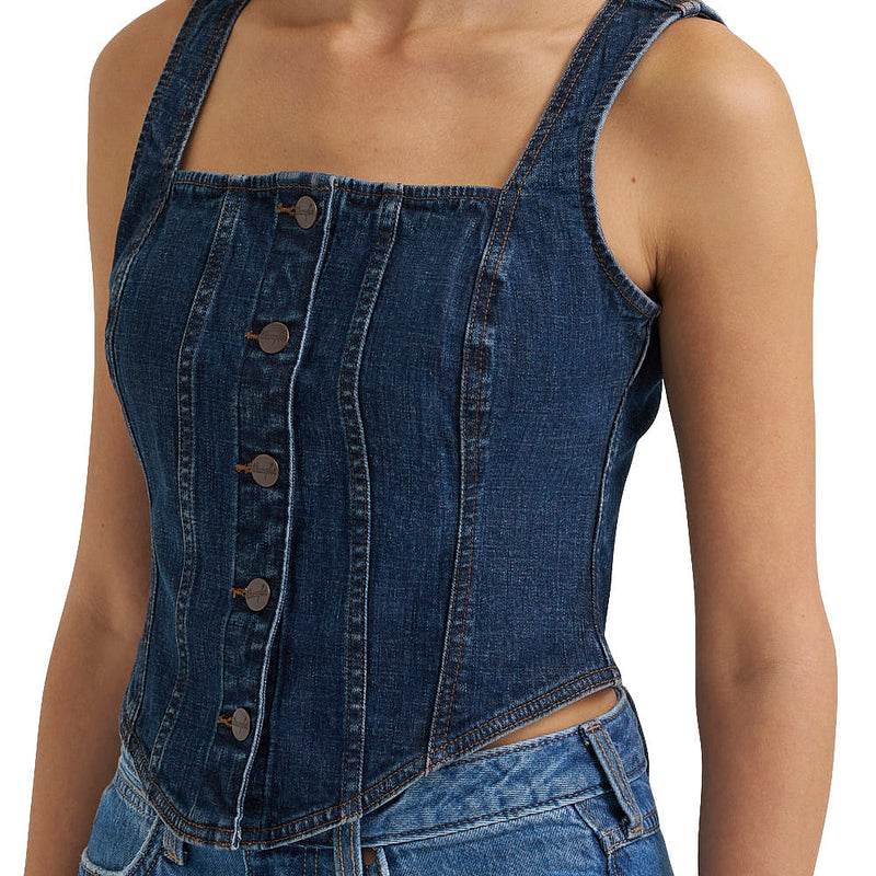 Wrangler Women's Dark Denim Vest
