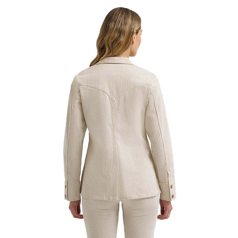 Wrangler Women's Cream Stripe Blazer