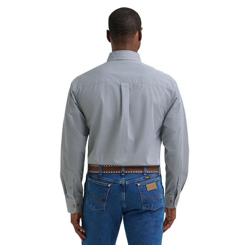 Wrangler Men's Teal Classic Long Sleeve Shirt