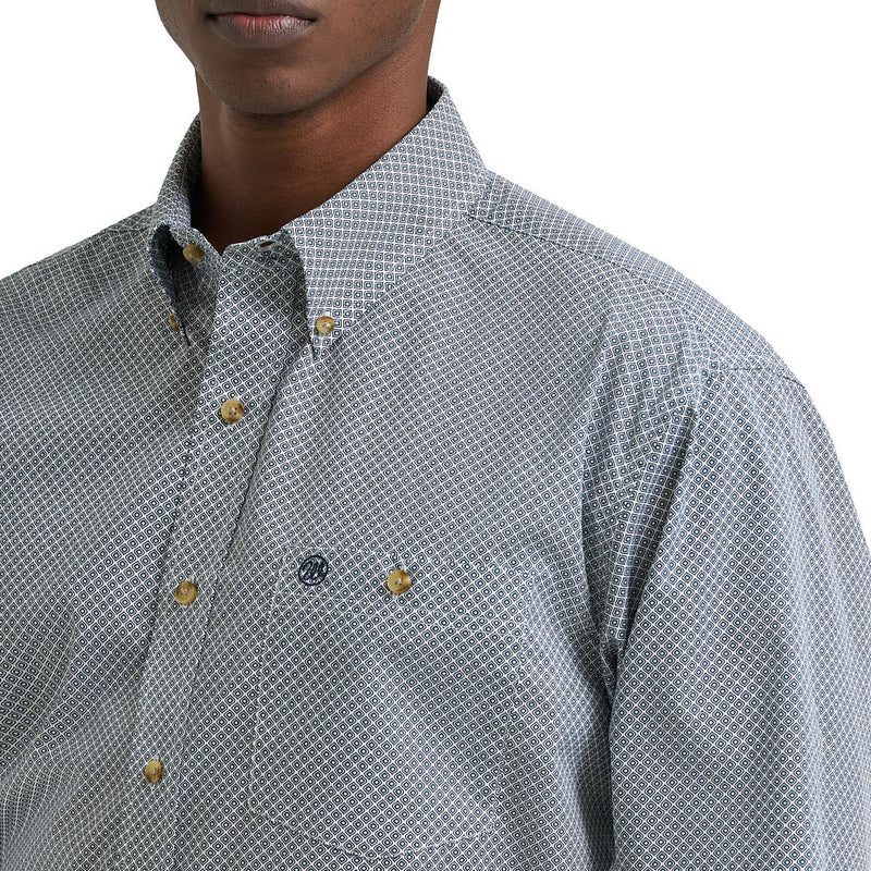 Wrangler Men's Teal Classic Long Sleeve Shirt