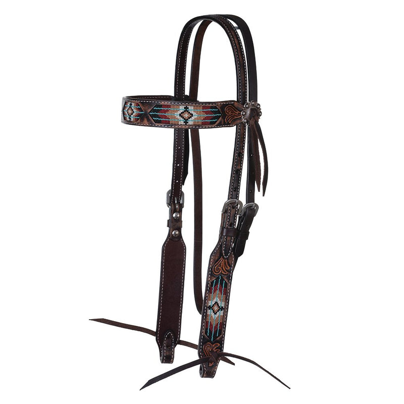South West Beaded Browband Headstall