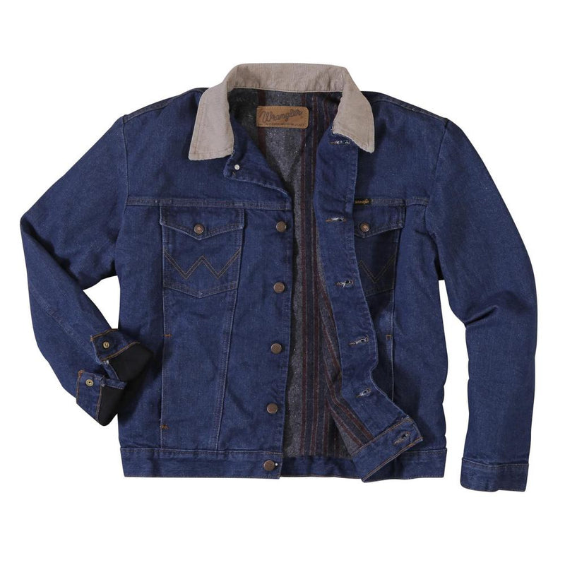 Men's Pre-Washed Blanket Lined Denim Jacket