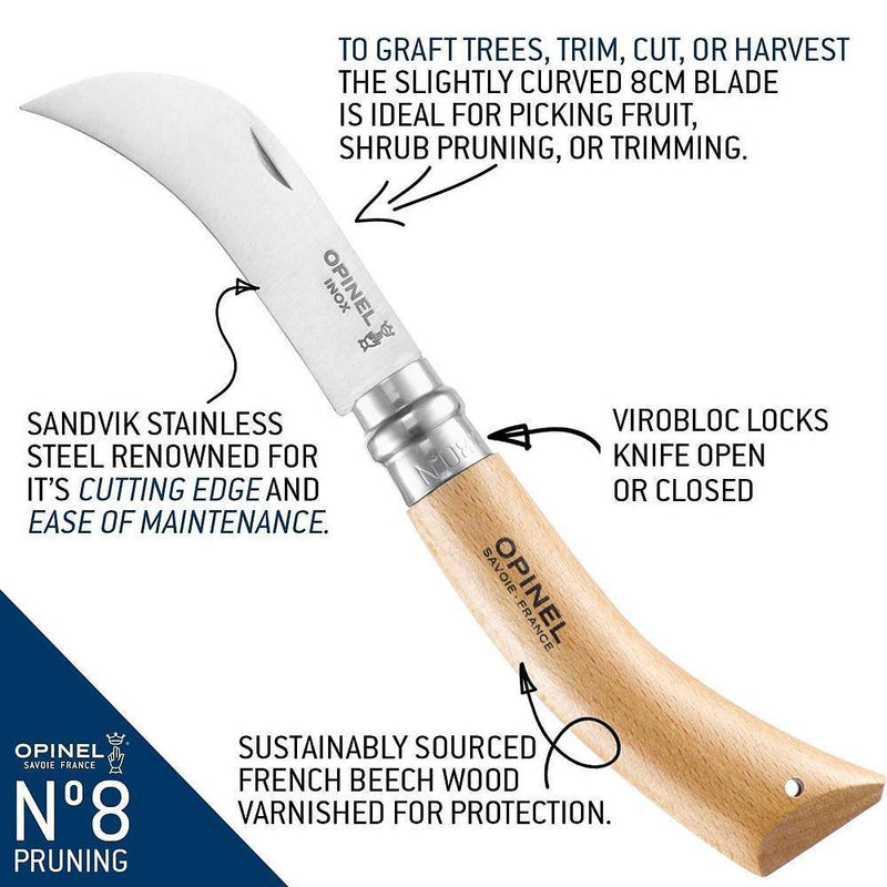 Opinel No 8 Pruning Knife 113140