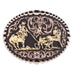Tri Color Team Roper Attitude Belt Buckle