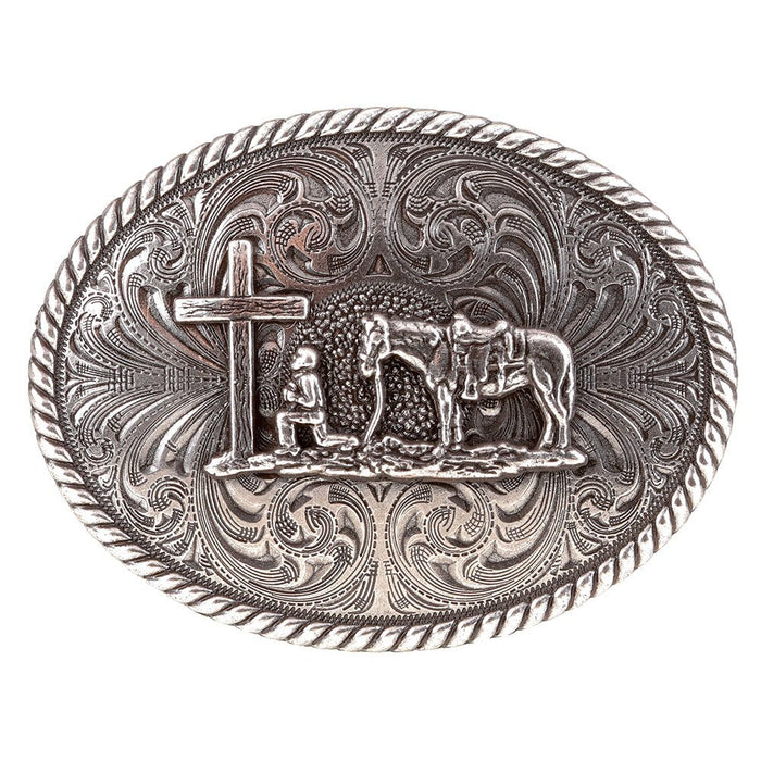 Christian Cowboy Attitude Belt Buckle