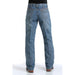 Men's White Label Mid Rise Light Stonewash Sandblasted Jeans