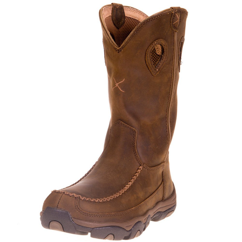 Men's Distressed Saddle Soft Toe Hiker Boot