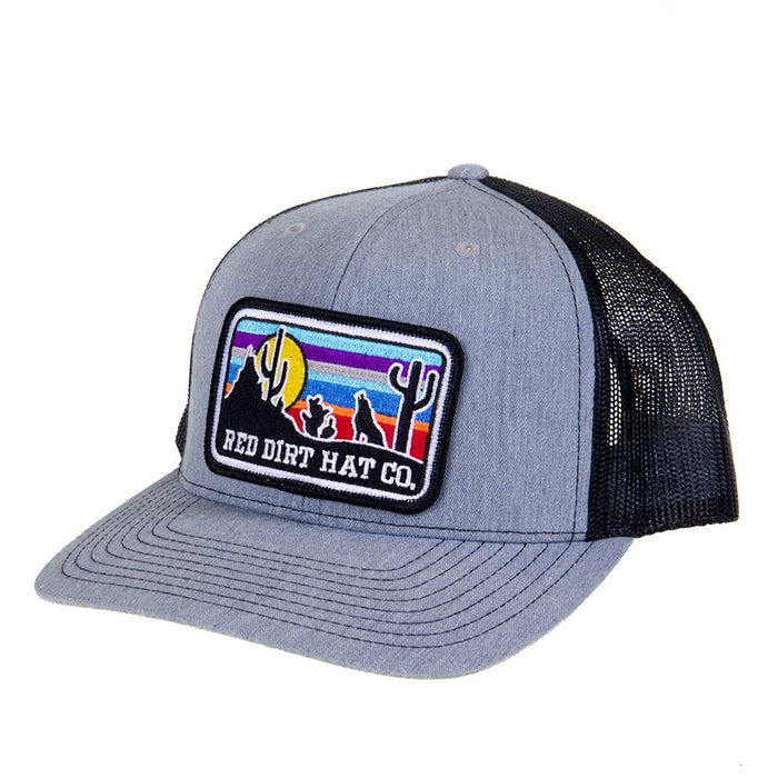 Mens Co Grey/Black With Sunset Patch Cap